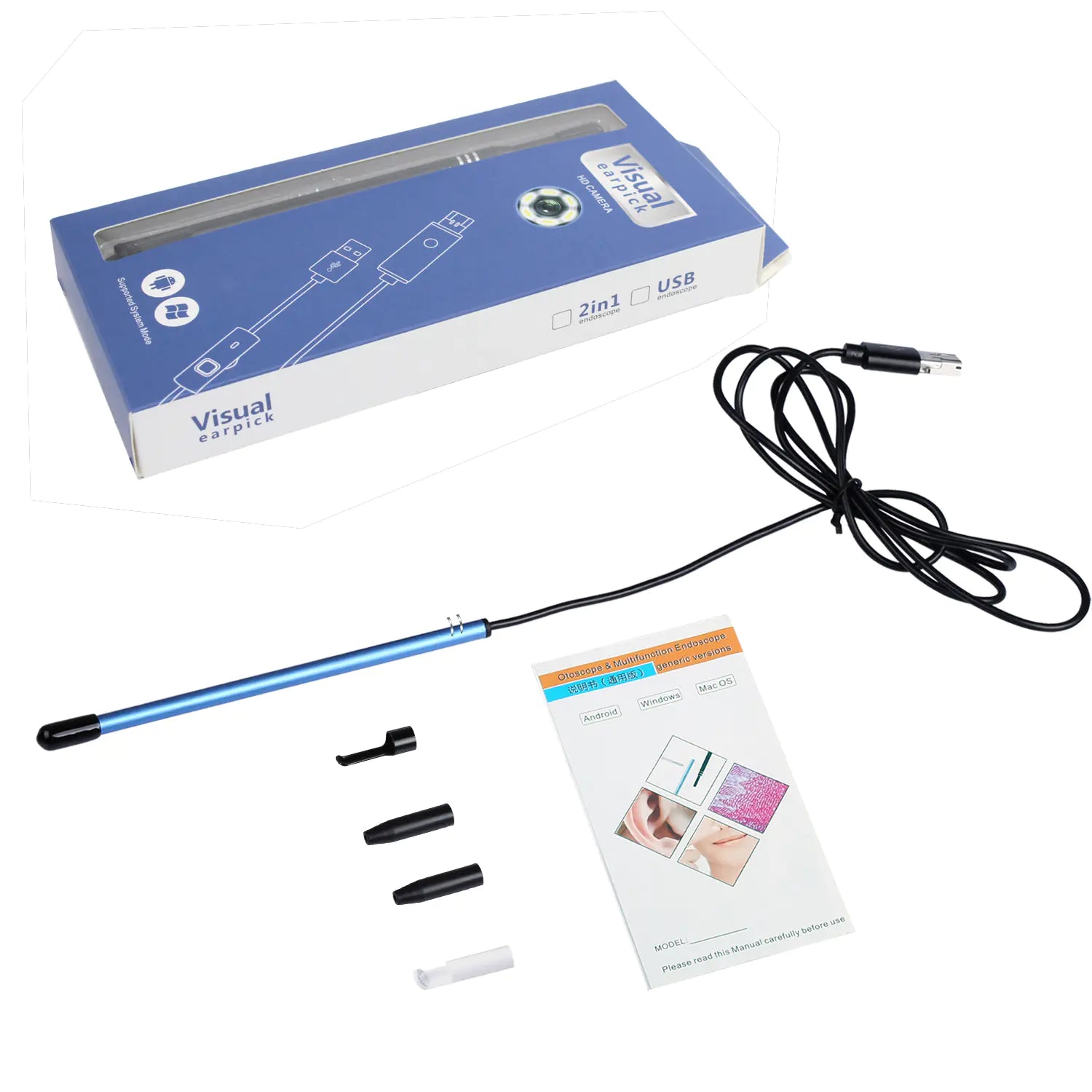HD Ear Inspection Mirror - 5.5mm Personal Care Endoscope