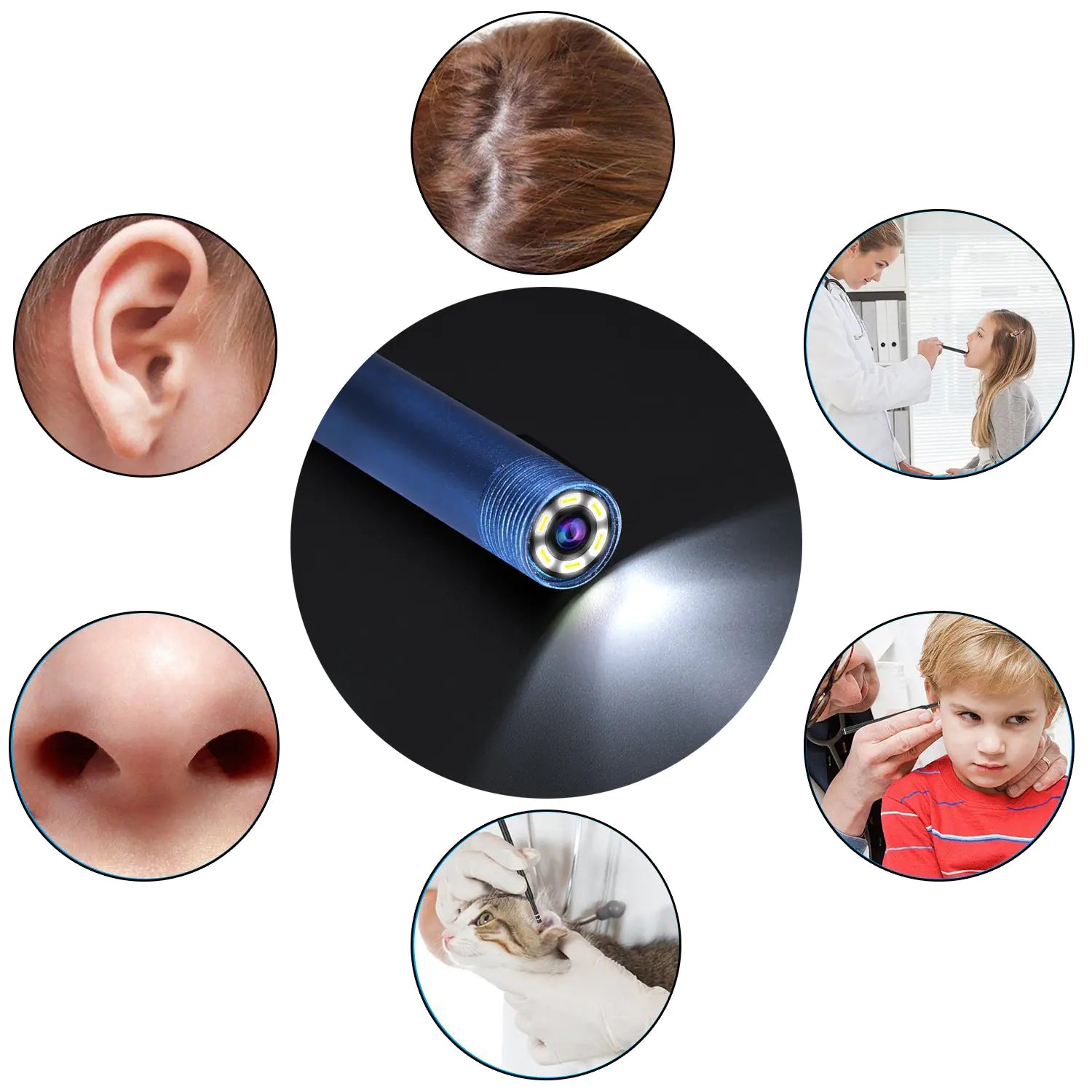HD Ear Inspection Mirror - 5.5mm Personal Care Endoscope